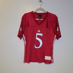 Adidas Red KU Jayhawks Women’s Athletic Sport Jersey Lightweight